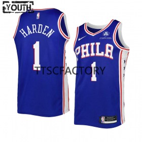Philadelphia 76ers James Harden 1 Nike 2022-2023 Icon Edition Royal Pelipaidat Swingman - Lasten